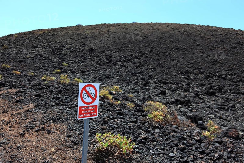 Volcanic landscape near the volcano Teneguia at Cap Fuencaliente