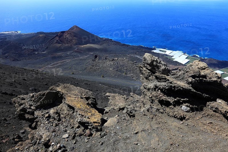 View from San Antonio Volcano to Tenegia Volcano at Cap Fuencaliente