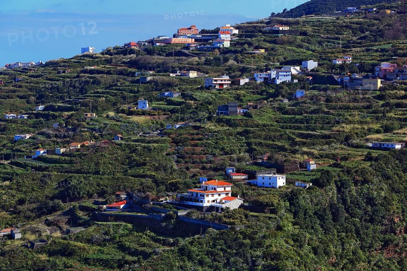 View from Mirador San Bartolome into the landscape between the villages of Puntallana and Los Sauces