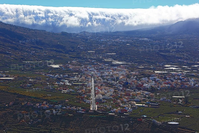 View from Mirador El Time over the municipality of Los Llanos