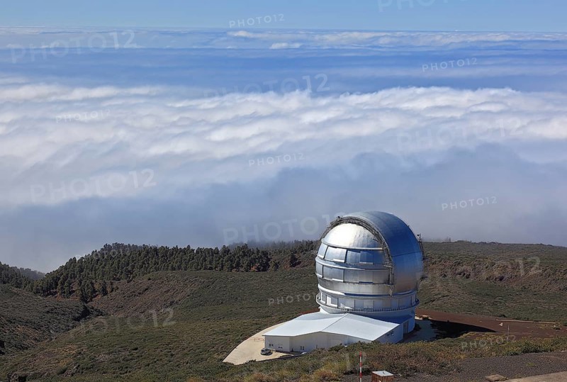 Roque de los Muchachos Observatory in the Caldera de Taburiente