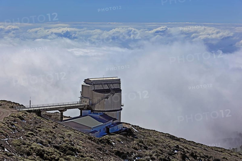 Roque de los Muchachos Observatory in the Caldera de Taburiente