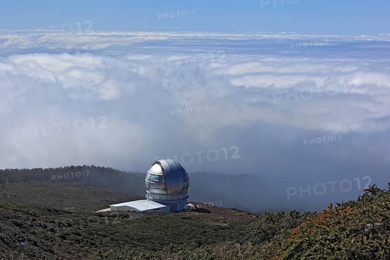 Roque de los Muchachos Observatory in the Caldera de Taburiente