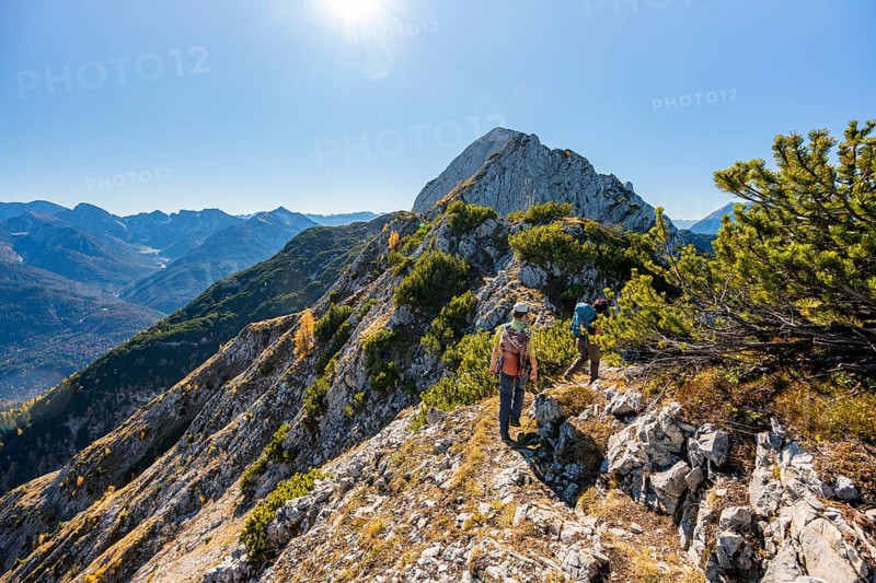 Mountaineers climbing