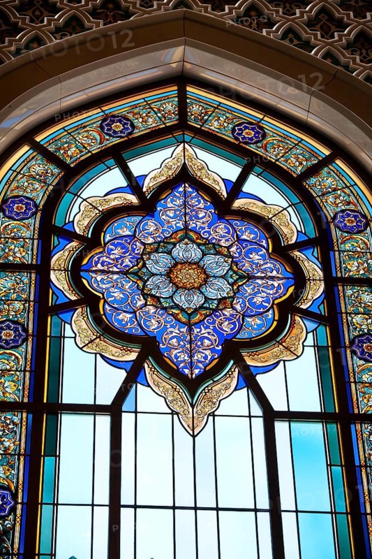 Side window in the Great Mosque in Muscat