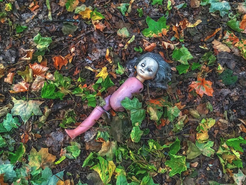 Doll in the foliage