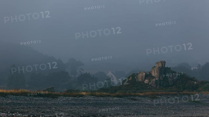 Early morning on the beach of Port Blanc