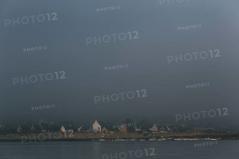 Port Blanc in the morning mist