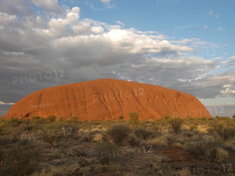 The largest monolith on earth, Ayers Rock in Australia