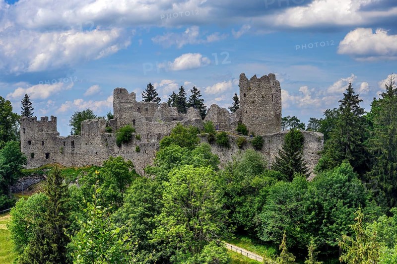 Hohenfreyberg castle ruins near Pfronten, Allgaeu