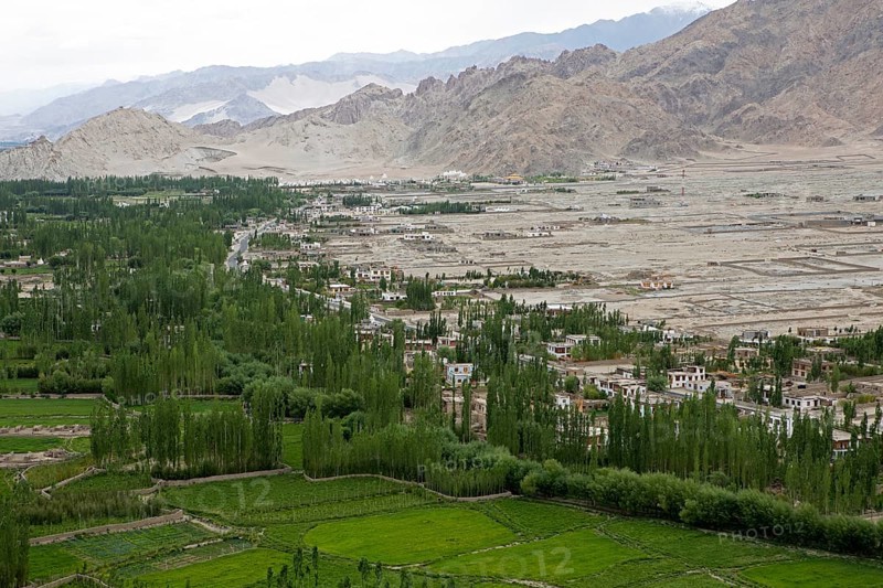 View of the Indus Valley from Thiksey Gompa, Ladakh