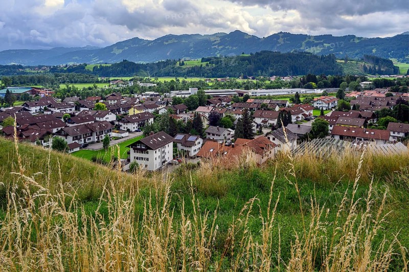 New buildings in the east of Sonthofen, Allgaeu