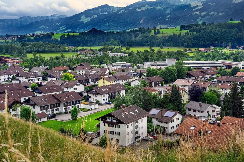 New buildings in the east of Sonthofen, Allgaeu