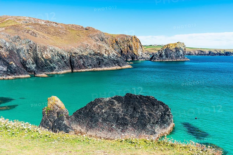 Kynance Cove Mermaid Pool and Cliffs, Cornwall