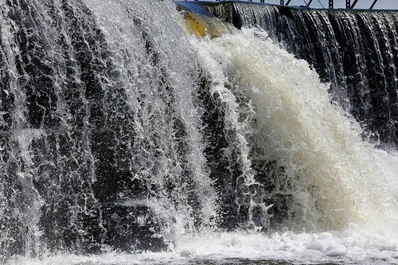 Waterfall in the Chateauguay River, Province of Quebec
