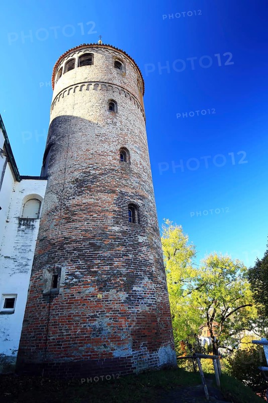 The Blasiusturm of Kaufbeuren in fine weather. Kaufbeuren, Swabia