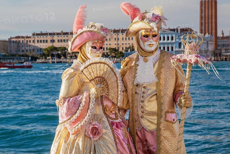 Carnival masks on the island of San Giorgio, Venice