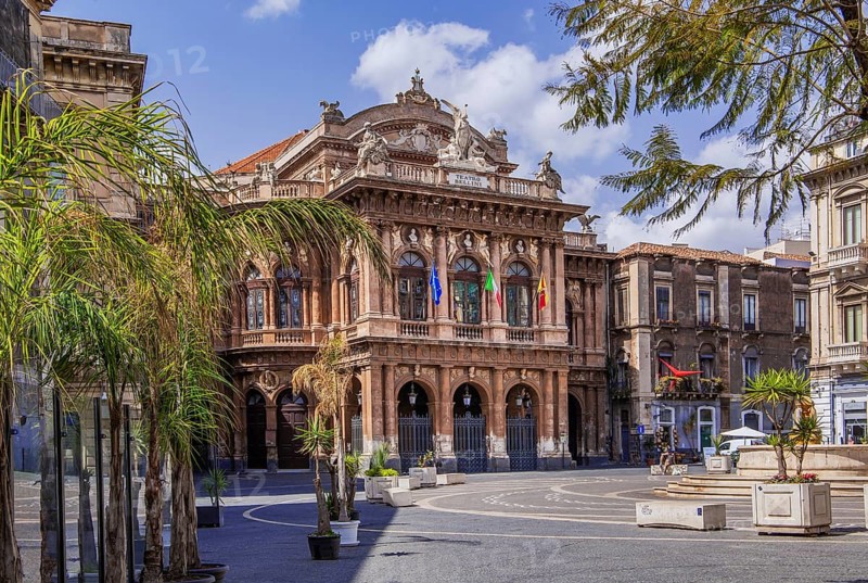 Teatro Massimo Bellini Opera House in the Old Town, Catania