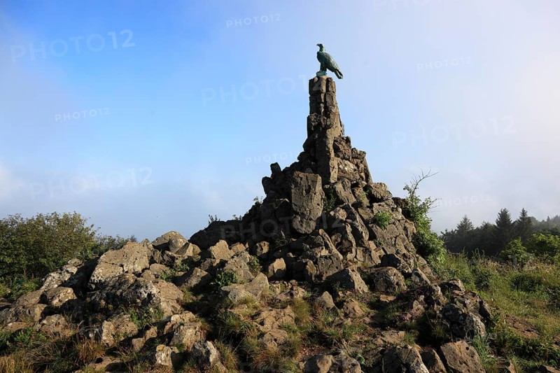 Wasserkuppe, aviation monument at the eroded volcanic vent
