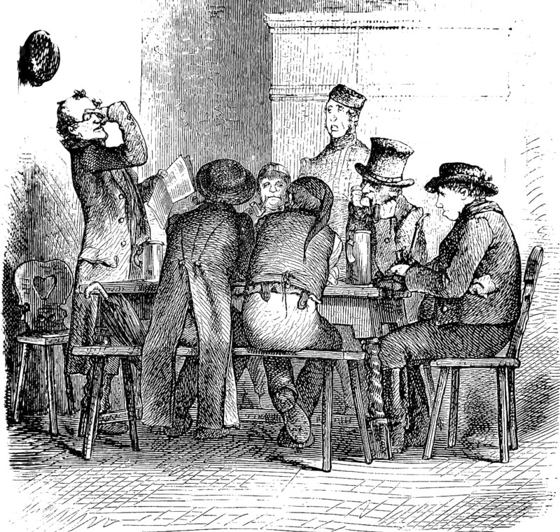 Men in a Farmhouse Parlour, Historical
