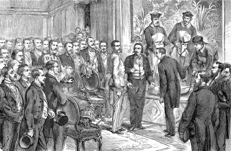 Official opening of the Kuenstlerhaus in Vienna, Austria