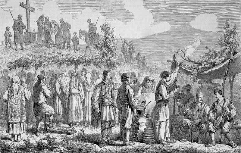 A village fete in Riga,1880