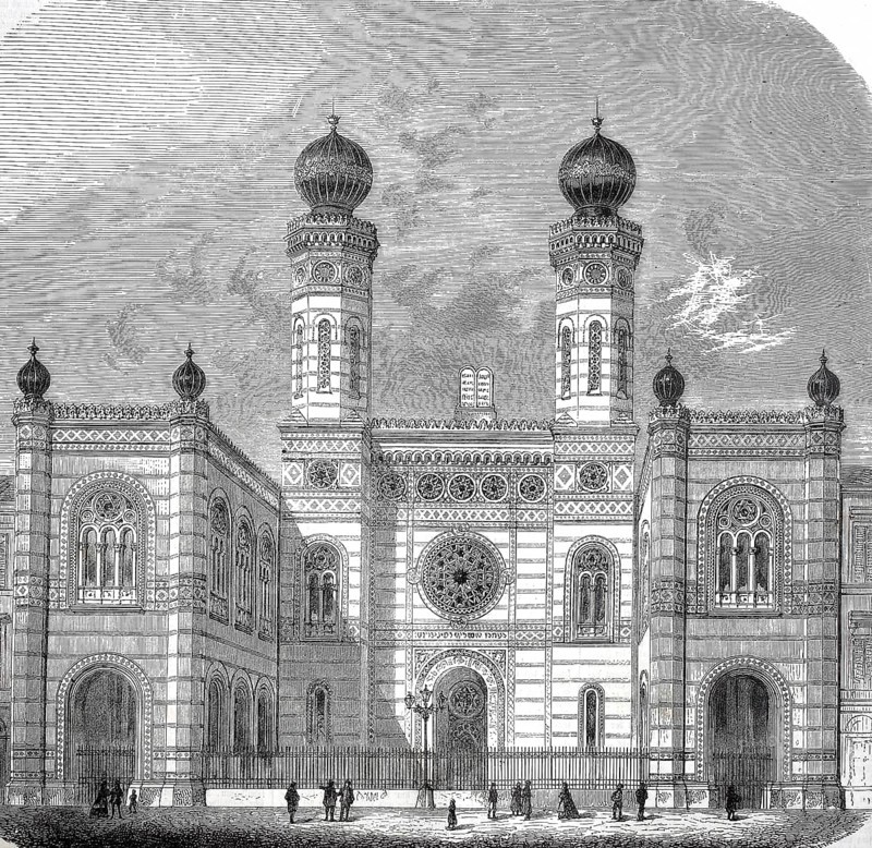 The Dohany Street Synagogue, also Great Synagogue or Tobacco Alley