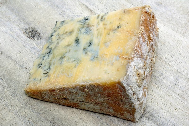 Blue Stilton or simply Stilton is an English blue cheese made from pasteurised cow's milk with a minimum of 48-55% fat in dry matter, cheese