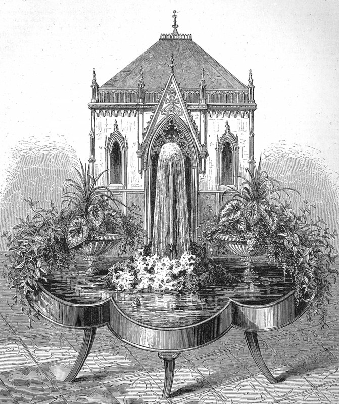 A fountain for the interior of a room, Room fountain
