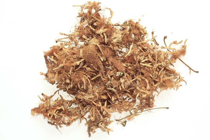 Dried blossoms of medicinal plant bastard tamarinds,