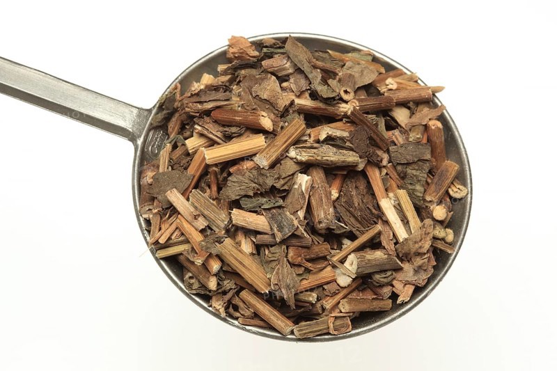 Dried herb of the medicinal plant Fortune boneset,
