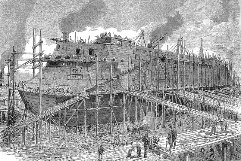 SMS Koenig Wilhelm was an armoured frigate of the Prussian and later the German Imperial Navy. The ship was laid down in 1865 at the Thames Ironworks shipyard in London, Historic