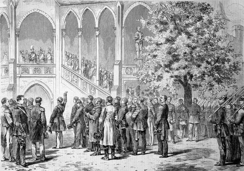 Speech by Count Stillfried to the King, Hohenzollern Castle