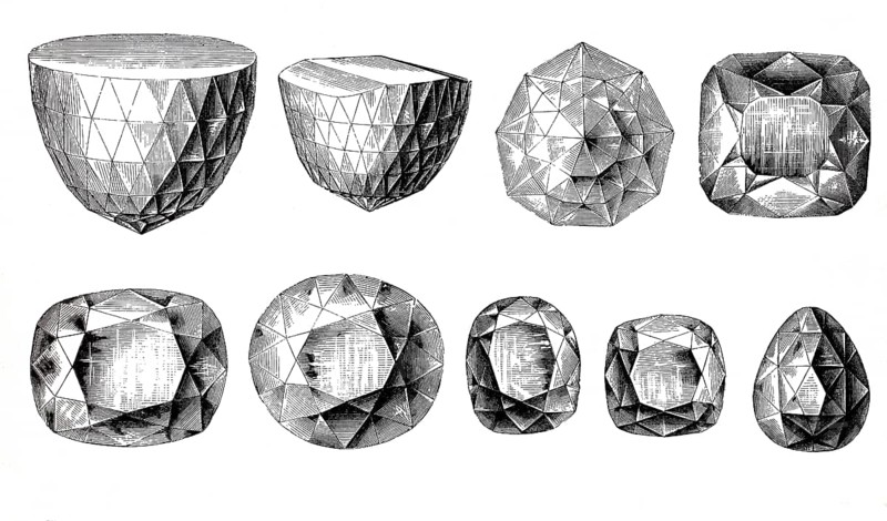 The largest known diamonds in the world in 1880, the Grand Mogul