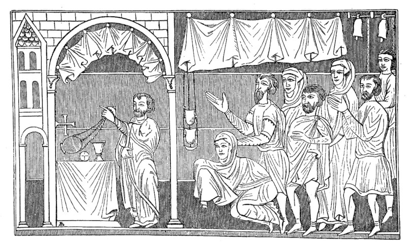 Cultural state in the 8th to 11th century, sacrifice at mass