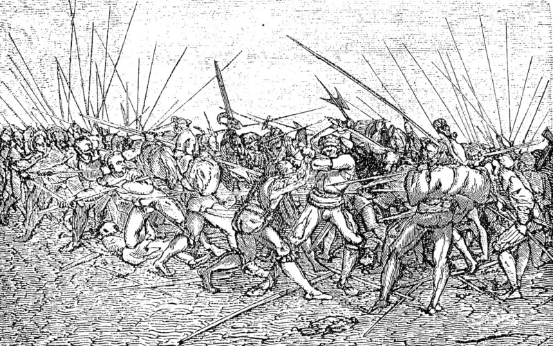 State of Culture in the 16th century, Battle of the Landsknechte