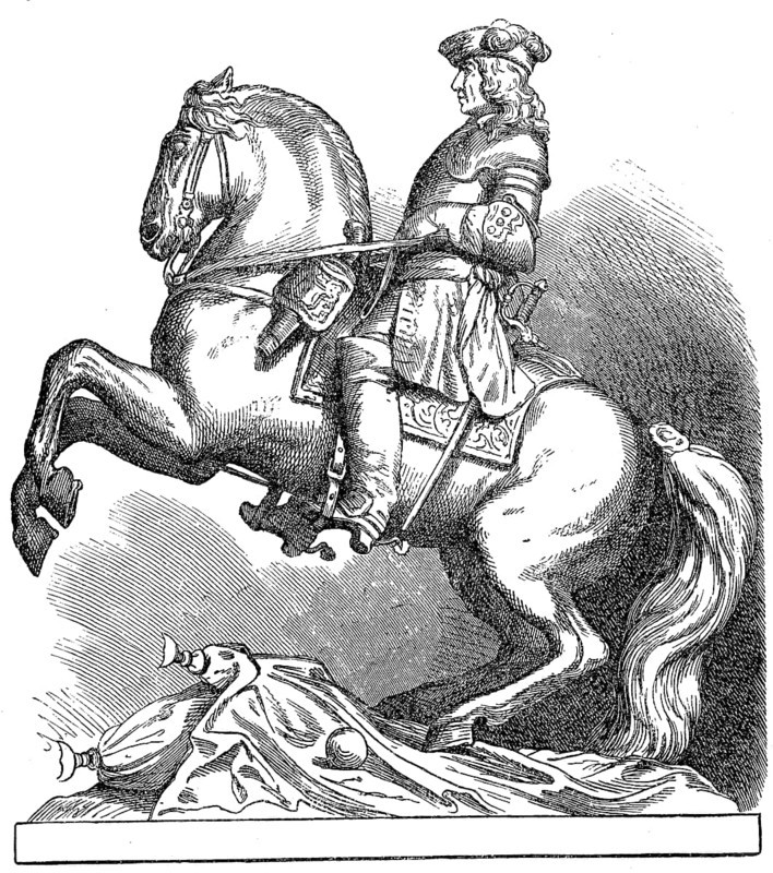 Equestrian statue of Prince Eugene in Vienna, in 1879