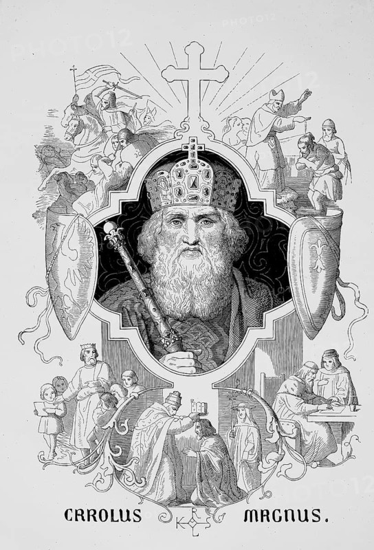 Charlemagne, born probably 2 April 747 or 748