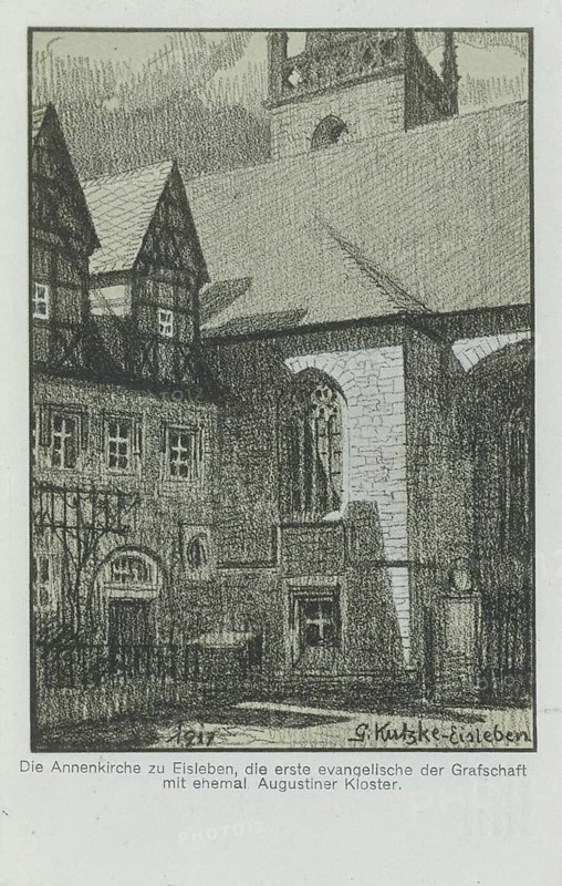 Annenkirche in Eisleben, county Mansfeld-Suedharz