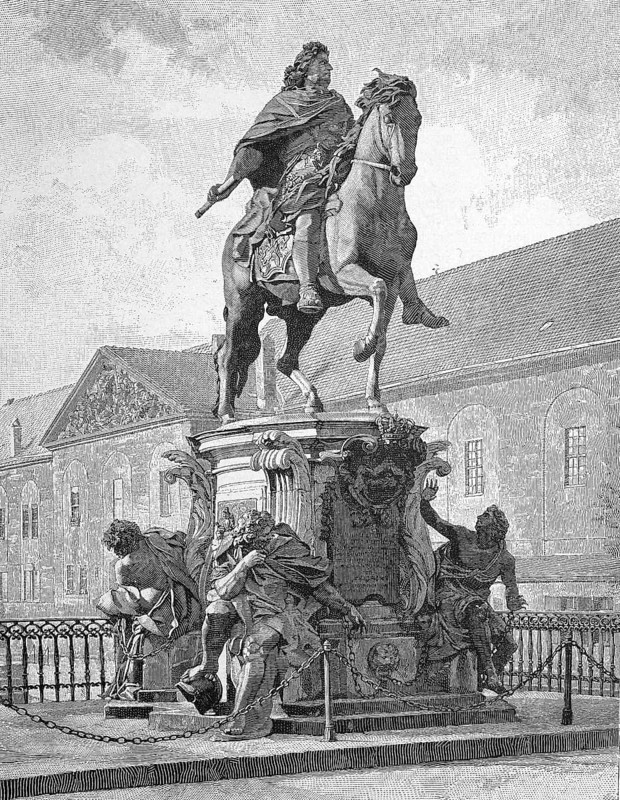 The equestrian statue of Frederick William, Elector of Brandenburg is a bronze equestrian statue in front of Charlottenburg Palace in Berlin