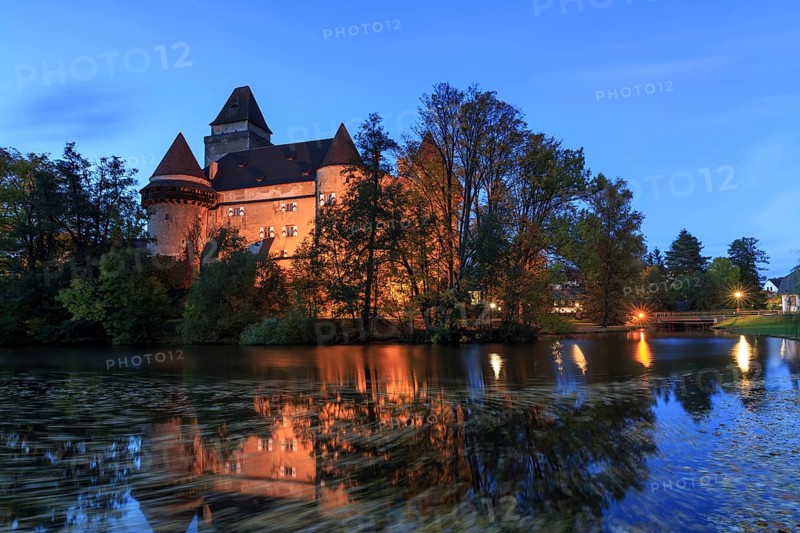 Heidenreichstein Castle at dusk, Heidenreichstein