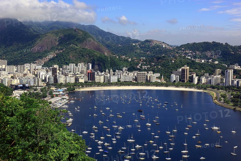 View of Rio de Janeiro from Sugar Loaf Mountain, here of the Flamengo