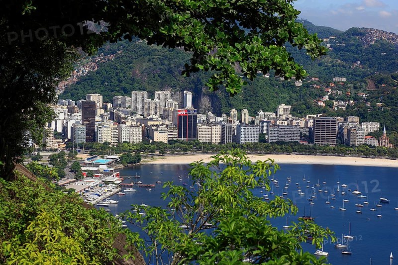 View of Rio de Janeiro from Sugar Loaf Mountain, here of the Flamengo