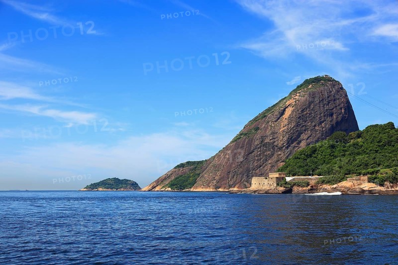 View of Sugar Loaf Mountain from the north, from Baia de Guanabara