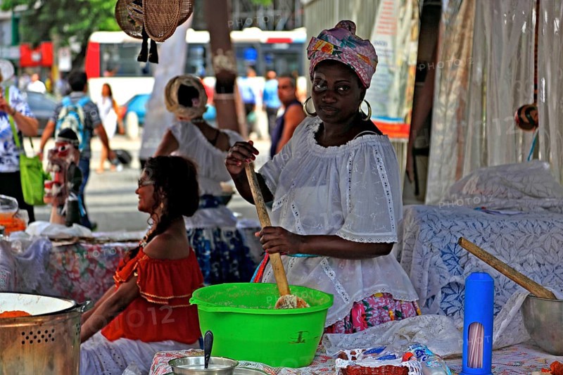Cookshop in the centre of Rio de Janeiro, Brazil