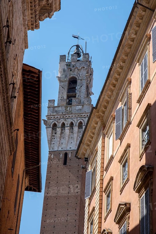 Torre del Mangia, bell tower at Piazzo del Campo