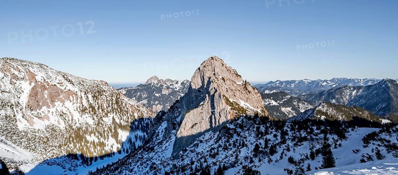 Rocky mountain peaks of the Ruchenkoepfe, view into the Grosstiefental