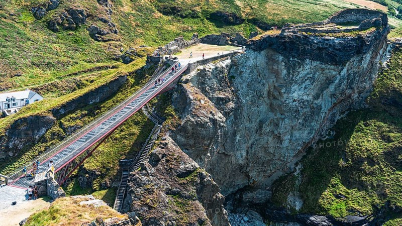 TINTAGEL Castle Bridge, North Cornwall