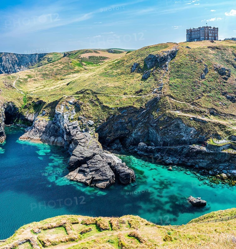 Tintagel Haven and Camelot Castle, North Cornwall