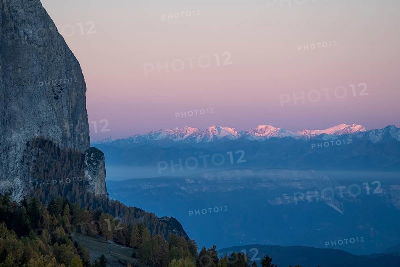Sciliar at sunrise in Autumn, Seiser Alm